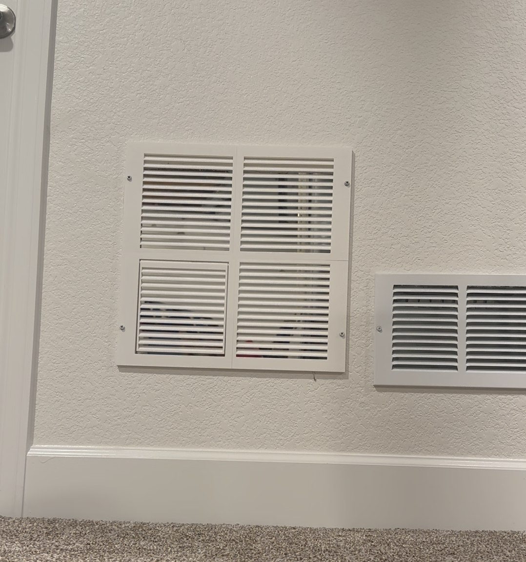 Wall Vent with Hidden Cat Door final result 1